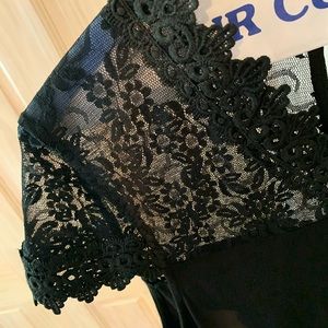 INC worn 1x ,  great spring summer top, lace/solid
